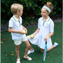 AS 2025 New Children's Clothing Baby Romper Girl Sport Dress Boy Tennis Tshirt