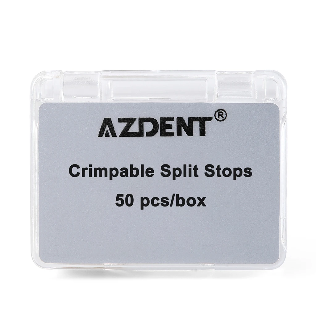 50 Stück/Box AZDENT Kieferorthopädische Crimpbare Haken aus Edelstahl, Mini-Typ, zur Befestigung am Bogendraht, Zahnmedizinisches Material – Detail 7