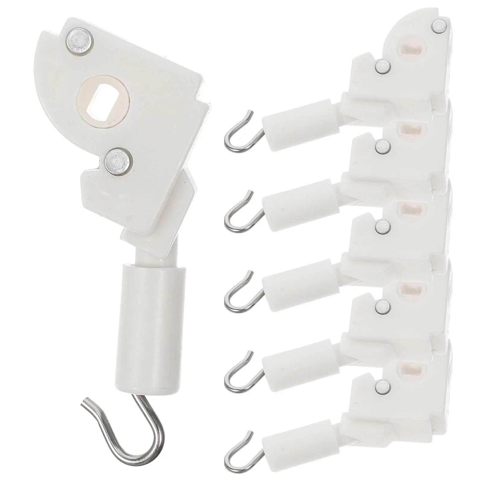 

6 Pcs Curtain Tilt Wand Hooks Replacement Parts for Horizontal Vertical Blinds Repair Mechanism Window Accessories
