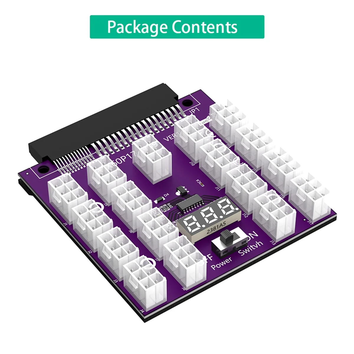 

ADEGBO-Improved ATX 17 X 6Pin Power Supply Breakout Board Adapter Converter 12V