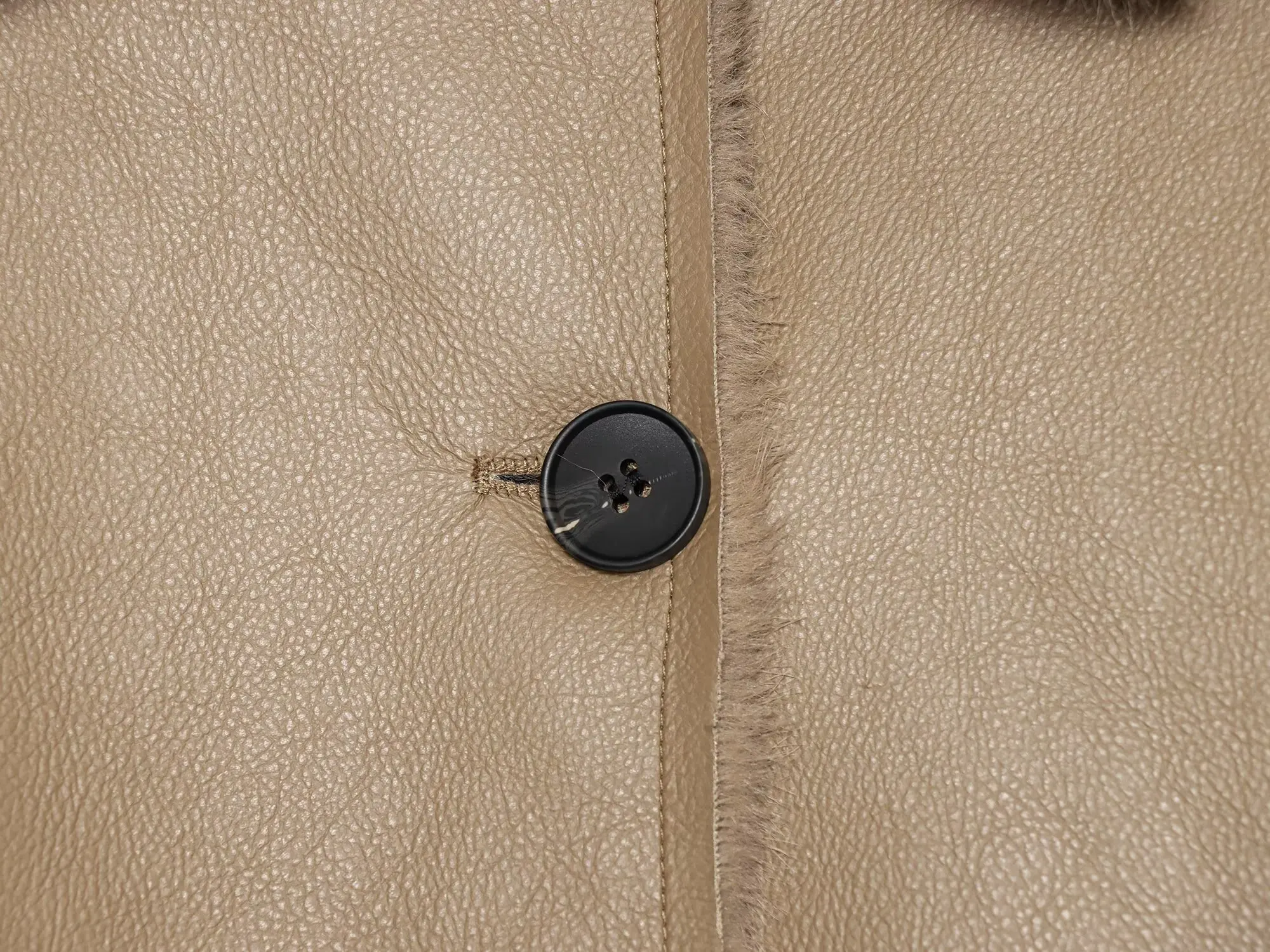 KONDALA Damen Vintage Chic Kunstpelz- & Lederjacke Elegante Doppelseitige Wendbare Jacke 2026 Herbst Winter Pendler-Freizeitmantel – Detail 8