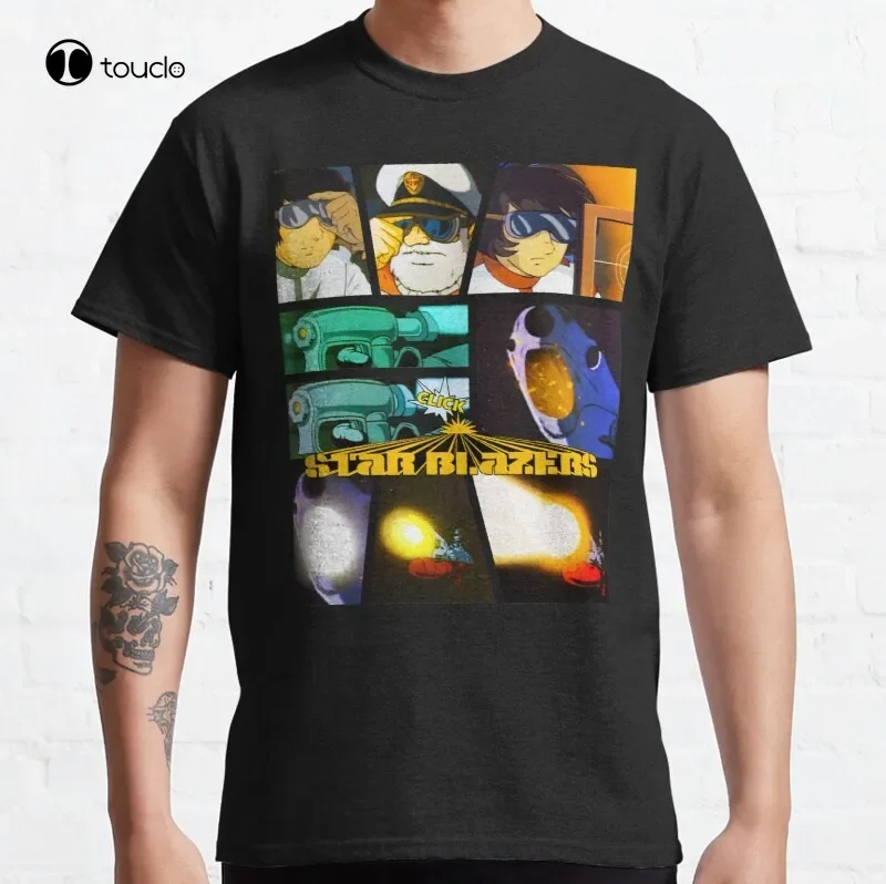 

Star Blazers - Wave Motion Gun Classic The Argo T-Shirt Cotton Tee Shirt