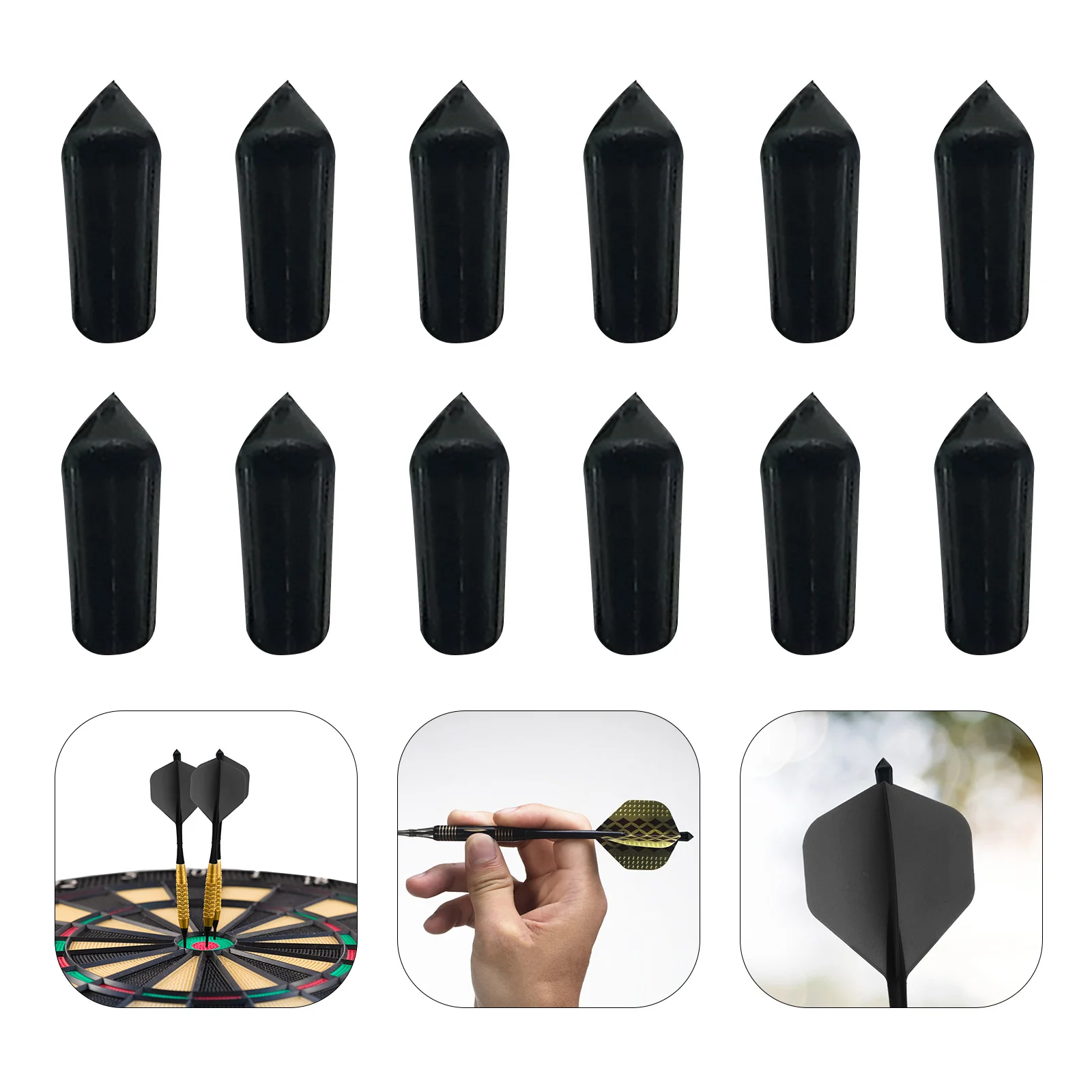 

40pcs Dart Durable Wing Saver Universal Fit For Flights Outdoor Game Supplies Supplies Flight Corrector Accessory