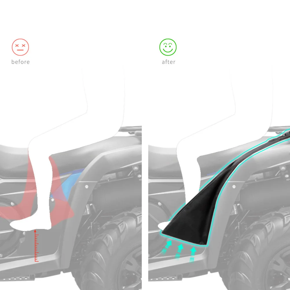 2 قطعة دراجة نارية الشاطئ الخلفية دواسة الثقيلة Atv القدم الراحة دائم عدم الانزلاق القدم حقيبة للحمل لركوب الدراجة الترابية