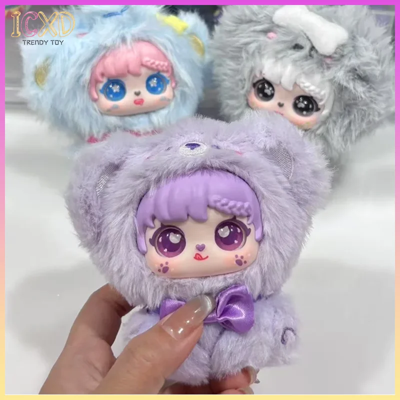 

Подлинный кролик Sanmi, маленькое сокровище, серия «рука в руки», глухая коробка, виниловый плюшевый брелок, кулон, модная игрушка, декоративный предмет, подарок