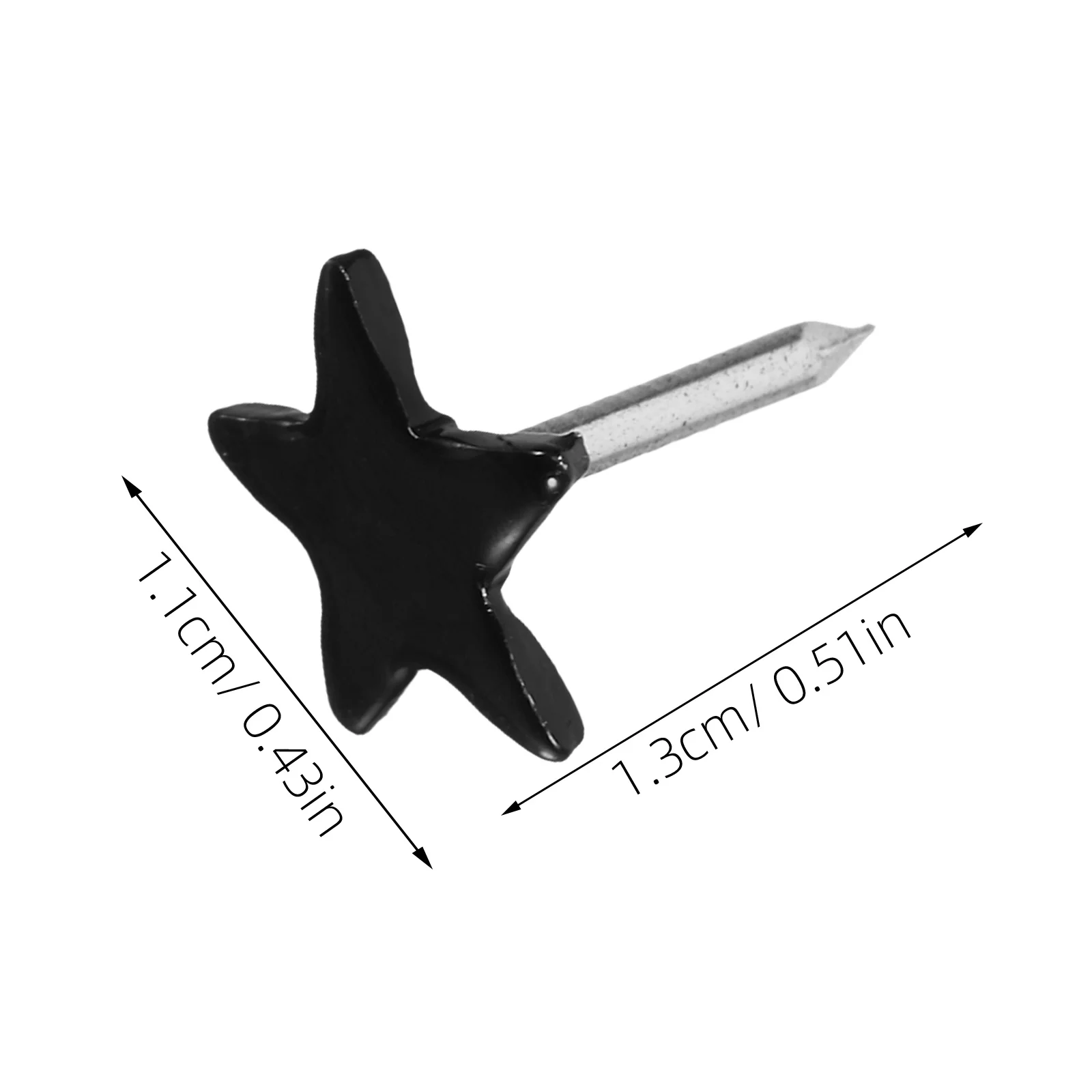 100 قطعة شكل نجمة الإبهام المسامير المعدنية شقة رئيس الزخرفية دفع دبابيس ل لوحة الفلين نشرة صور جدار خريطة مكتب المدرسة استخدام #5