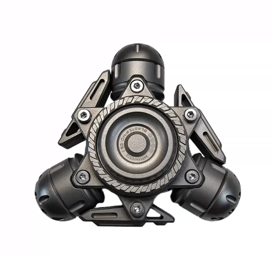 EDC Fantasy Refining Explosion Fingertip Gyroscope Titanium Alloy decompression toy