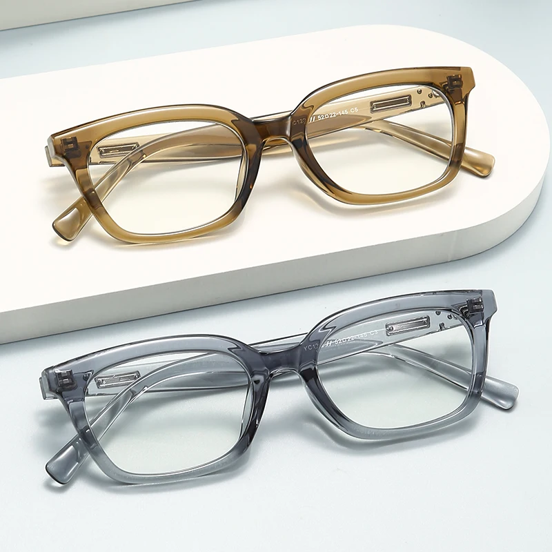 BEAU FIVE 2025 نظارات طبية مخصصة نظارات متعددة البؤر التقدمية للنساء والرجال إطار هجين مربع مستدير على شكل عين القطة 1232