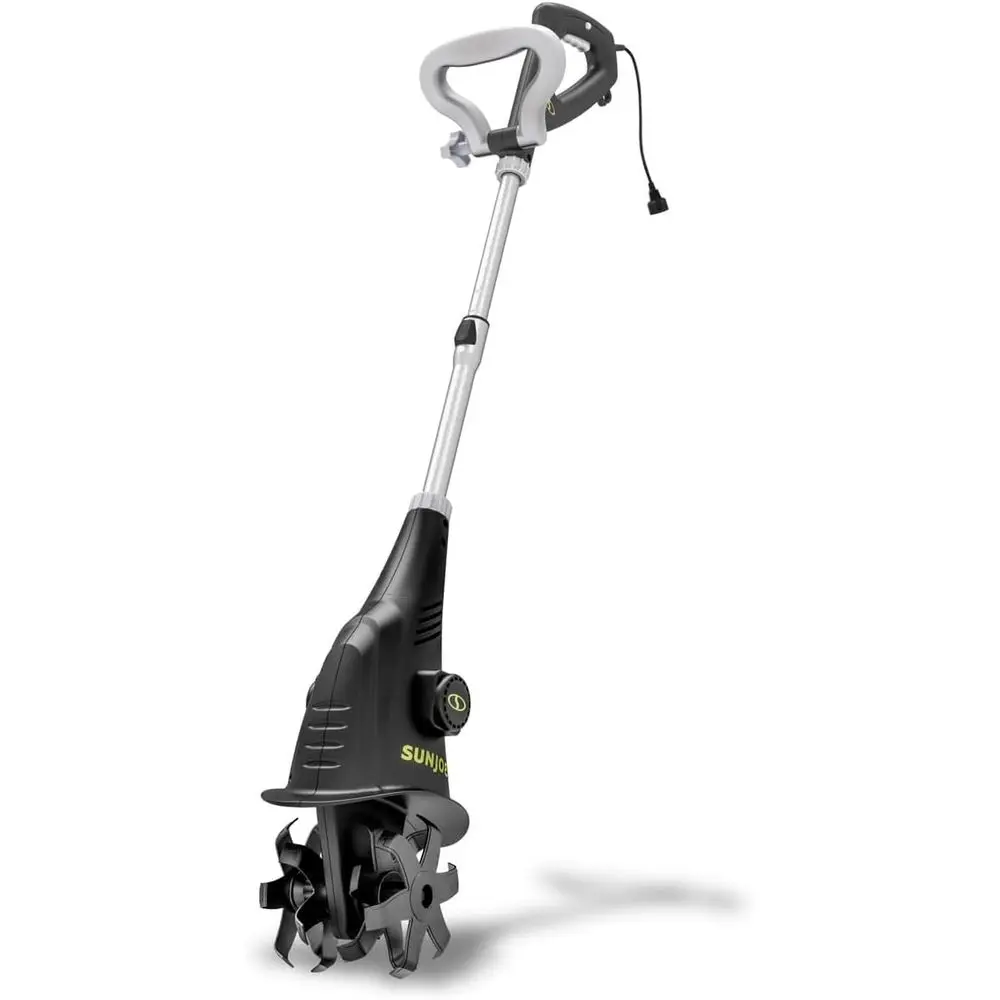 

6.3 Wide Steel Blade Electric Garden Cultivator, 2.5-Amp Motor for Heavy-Duty Soil Preparation and Lawn Care