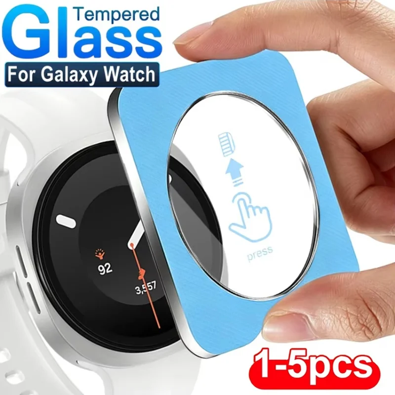 1/3/5 Peças de Película Protetora de Vidro Temperado para Samsung Galaxy Watch 7/7 Ultra 40/44/47mm, Protetor de Tela de Fácil Aplicação para Relógio