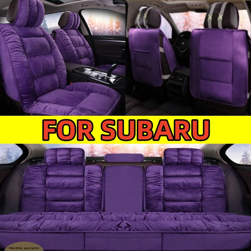 

For SUBARU 2007-2025 Subaru Outback car seat cover Short plush winter thickened warm Full Package Seat cover