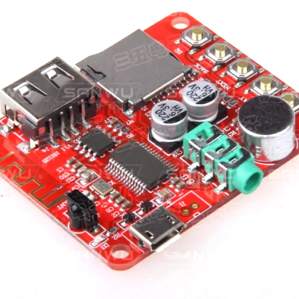 Bluetooth Speaker Receiver Board TF Card USB Decoder Playback Board HF180