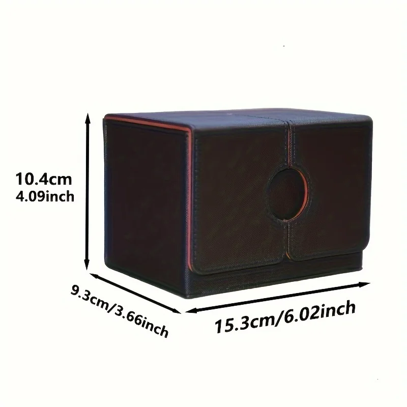 

@Коробка для колоды карт Commander с двойными рукавами и портативной коробкой для кубиков 160+ колышек Коробка для хранения из искусственной кожи