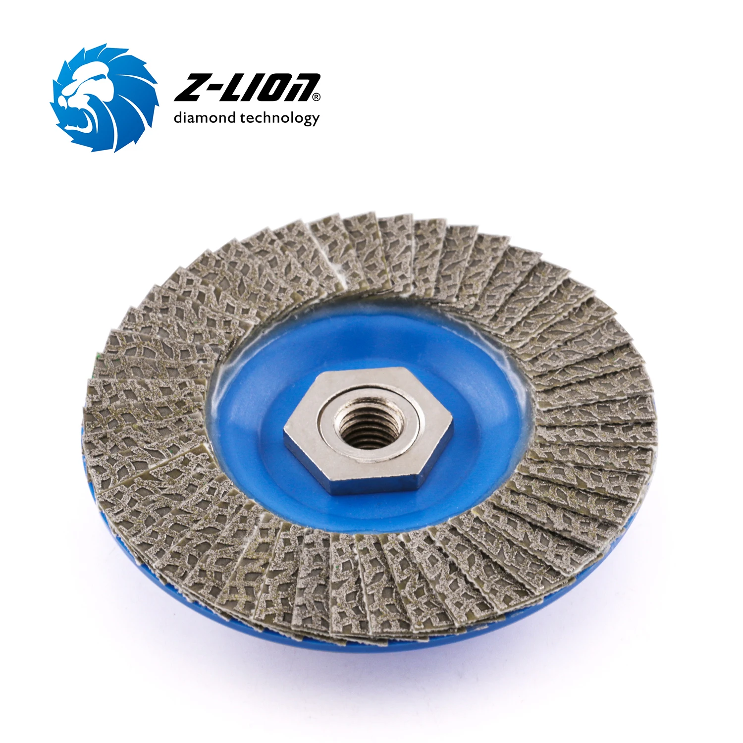 Z-LION 115mm Flap Sanding Disc Grit60/120/200/400 For Angle Grinder Stone Jewerly Polishing Tool Diamond Abrasive