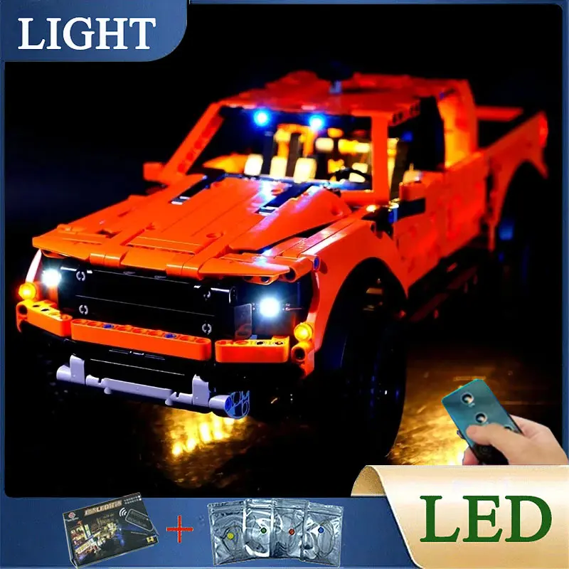 

RC DIY LED Light Kit For LEGO 42126 F-150 High Tech Vehicle Raptor Pickup Car ( Only LED Light,Without Blocks Model)