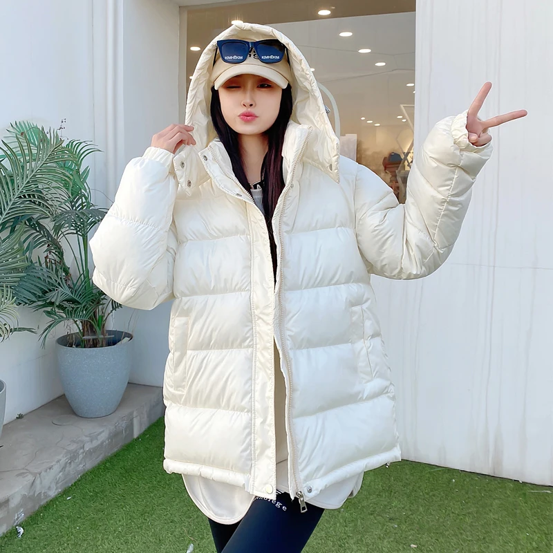 

2023 New Winter Jacket Women Parkas Hooded Thick Down Cotton Padded Parka Female Jacket Short Coat Slim Warm Outwear