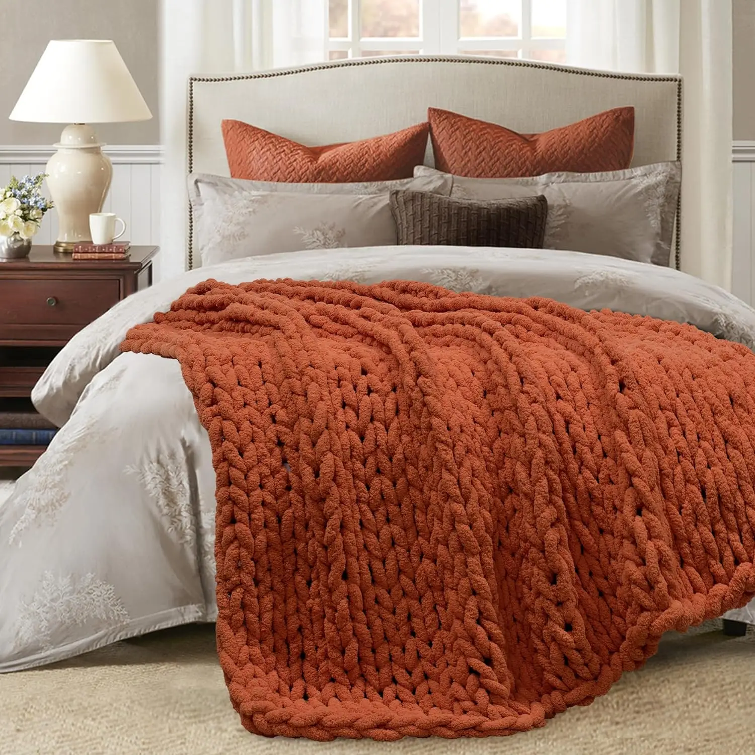 Chunky Knit Throw Blanket 50