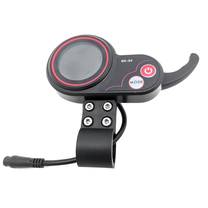 Innovative  QS-S4 48V-60V Thumb Throttle LCD Display Meter for Zero 8 9 10 8X 10X Electric Scooter 6PIN Display Accessories