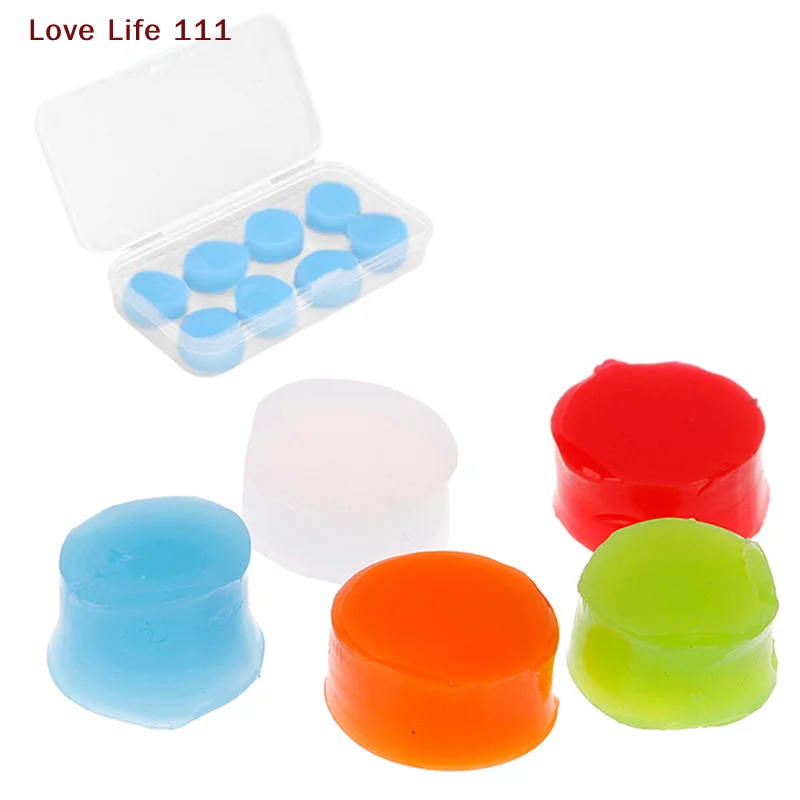 New  Silicone Ear Plug Reusable Silicone Wax Earplugs Swimming Moldable Earplugs Noise Reduction Cancelling Sleeping Protection
