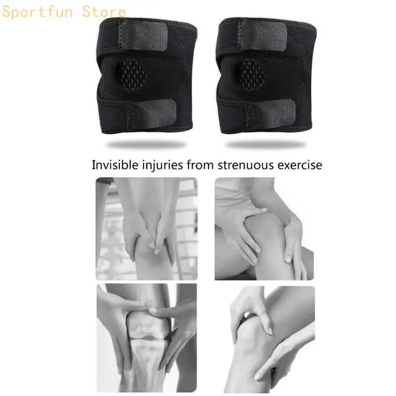 Brace for Knee Relief Adjustable Knee Support for Working Out, Running, Injury Recovery Side Stabilizers X7JD