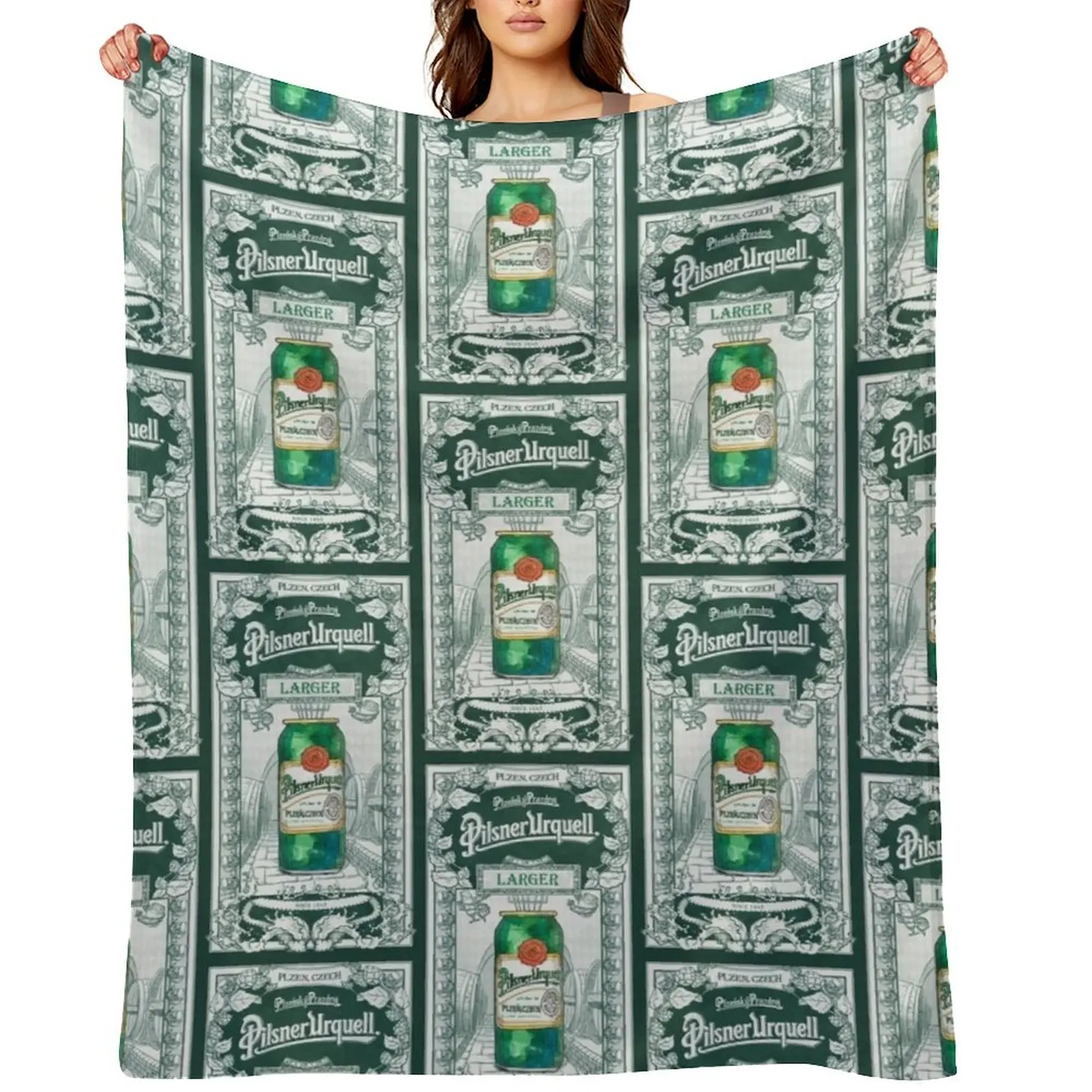 Плед Pilsner Urquell Beer Pilsen, декоративные пледы для малышей, теплые пледы для детей