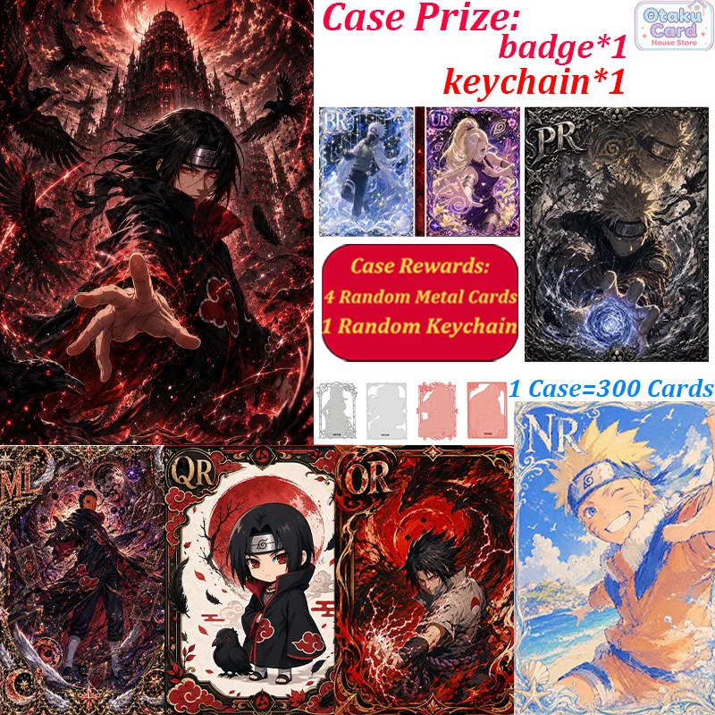 2026 New Naruto Tear-Off Cards Anime Collectible Trading Cards Rare SSR CR Foil Card Booster Box Ninja Shippuden Kids Toy Gift