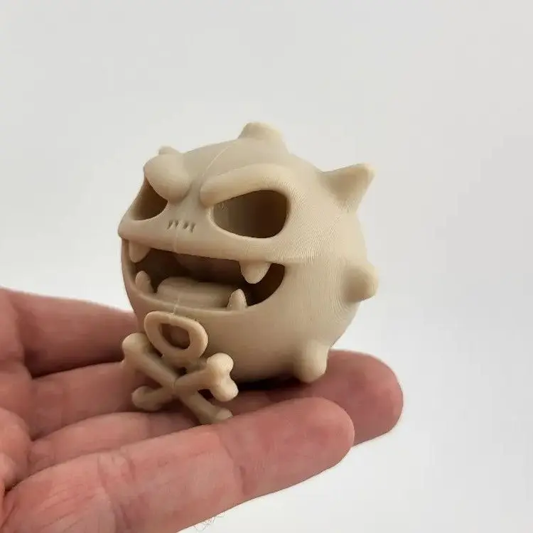 

Hot Sale Pokemon Koffing Skeleton Replica 3D Printed Fossil Model Unique Fan Art Collectible Desk Display for Pokemon Fans