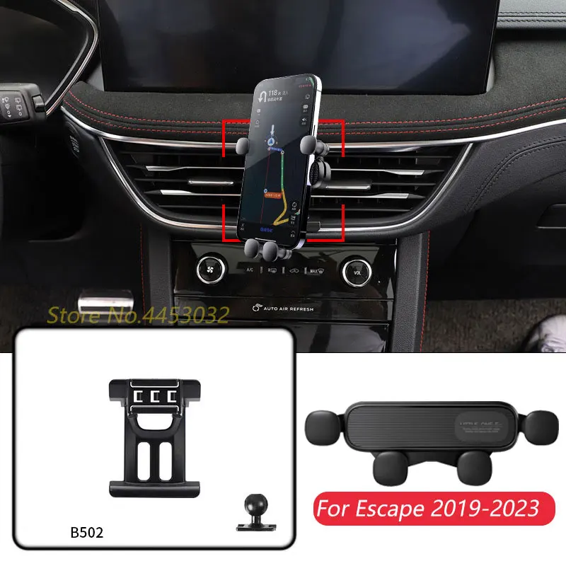 

Гравитационный Автомобильный держатель для телефона и подставка для Ford Escape 2019-2023, поворотный горизонтальный кронштейн для навигации, подставка, аксессуары