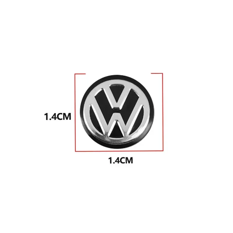 14mm Car Remote Key Stickers Badge Emblem Car Accessories For Volkswagen VW Golf 4 5 6 7 R GTI TSI TDI R32 MK4 Polo Scirocco CC