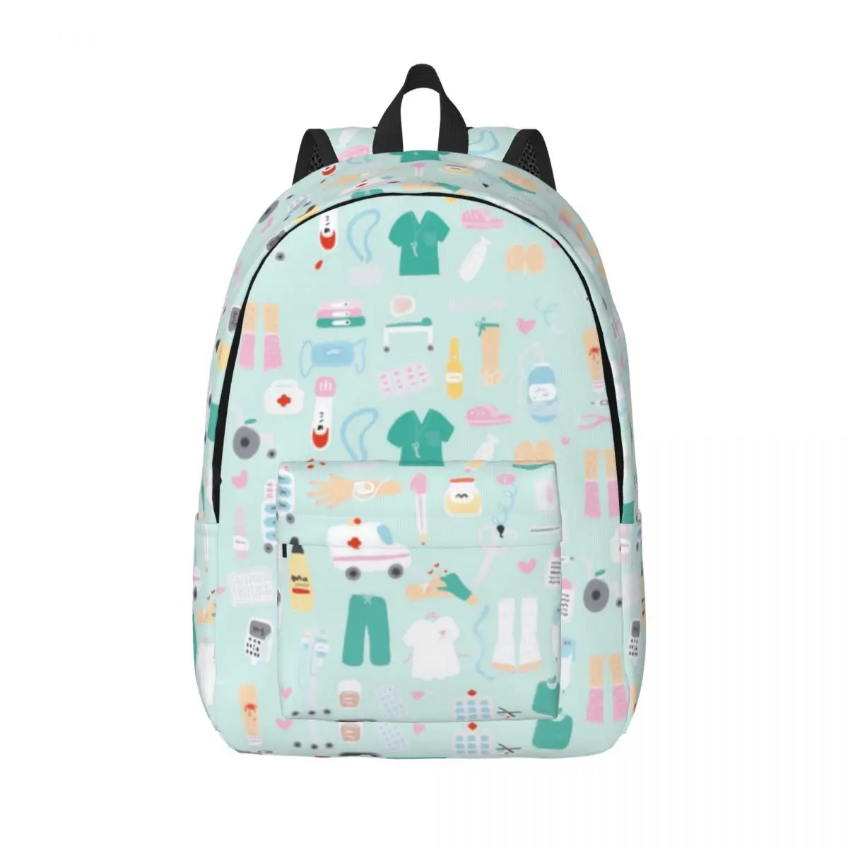 Doctor Nurse Enfermera En Apuros Bag Printed Lightweight Casual Schoolbag For School, Outdoor, Shopping, Office 15.7in 17.7in