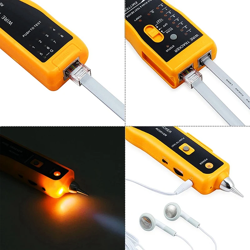 Network Tool Internet Phone Line Finder, Network Line Finder, Cable Tracker, Line Finder, Line Finder, Patrol Line