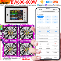 BW600 DC1-200V WiFi Tuya Electronic Load Indicator Battery Tester 18650 Pack Capacity Monitor Checker USB Charging Tools 50A