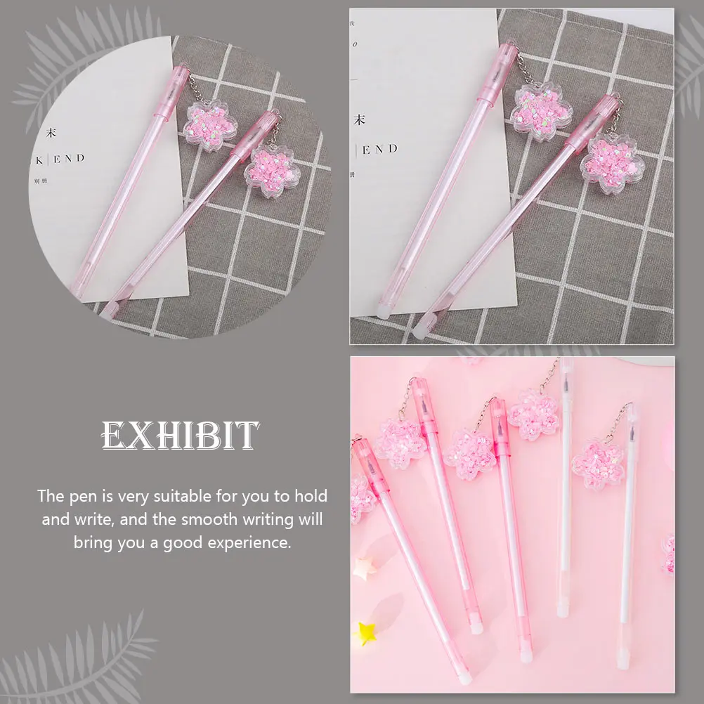 

8 шт., очаровательные шариковые ручки с блестками, ручка для письма, многофункциональные портативные гелевые чернила, гладкие школьные канцелярские товары