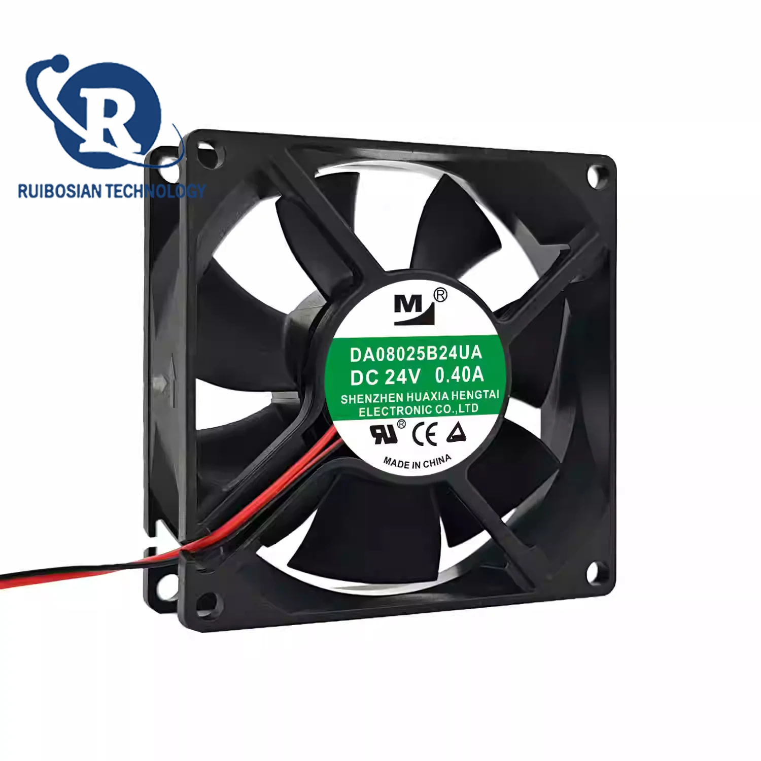 DA08025B24UA 24V 0.4A 8025 8CM 2-wire inverter cooling fan