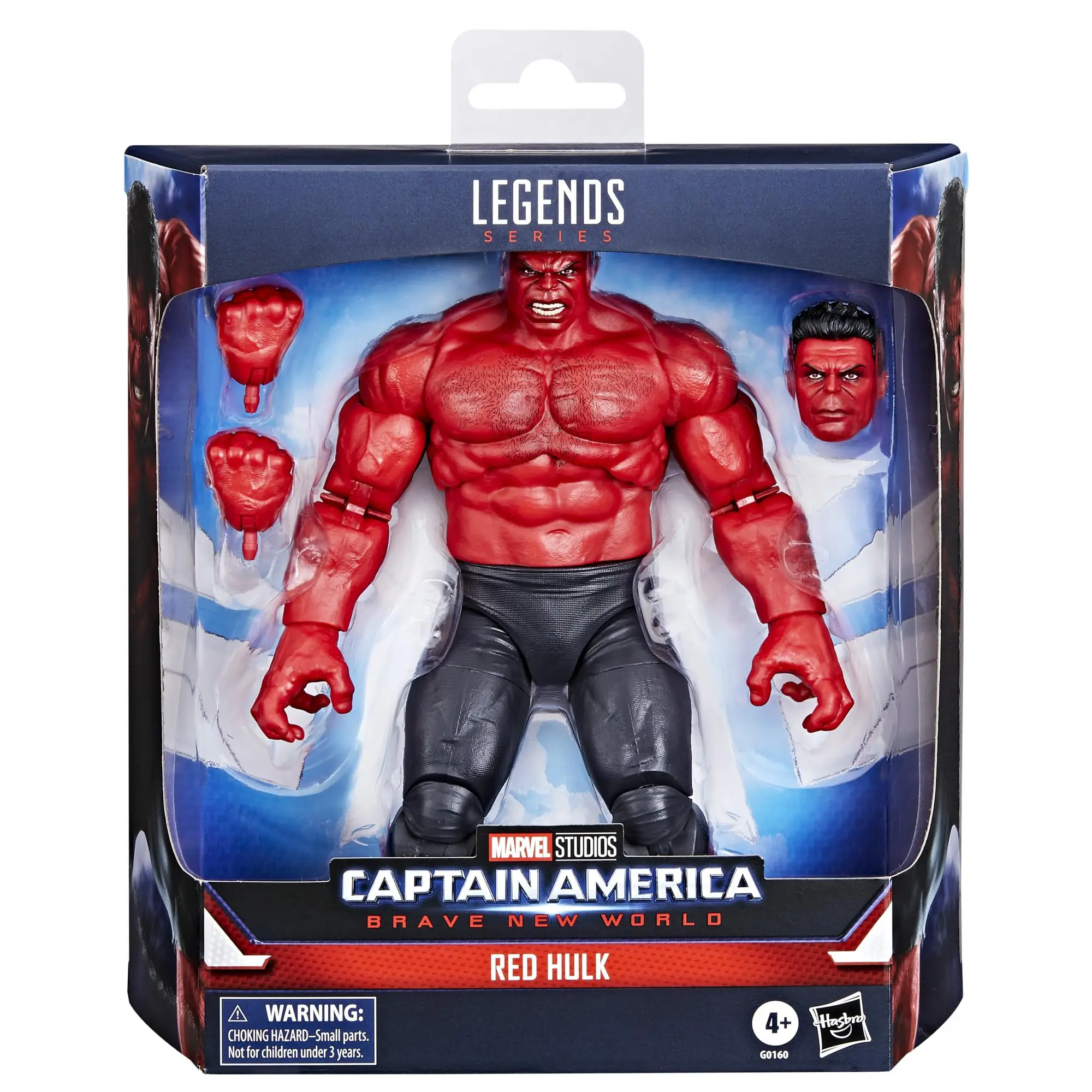 

Hasbro Marvel Legends Series Red Hulk, Captain America: Brave New World Collectible Deluxe 6 Inch Action Figure G0160