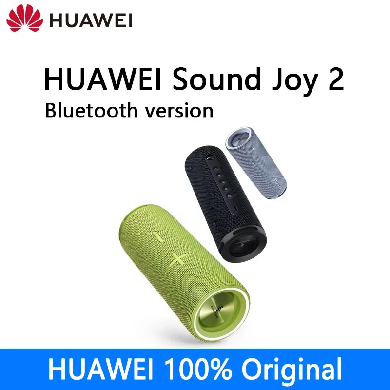 هواوي ساوند جوي 2 إصدار بلوتوث مكبر صوت بلوتوث ذكي محمول للاستخدام الخارجي، مقاوم للماء