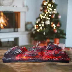 Electric Fireplace Fake Firewood Simulation for Festival Cafe Home Desktop Ornaments