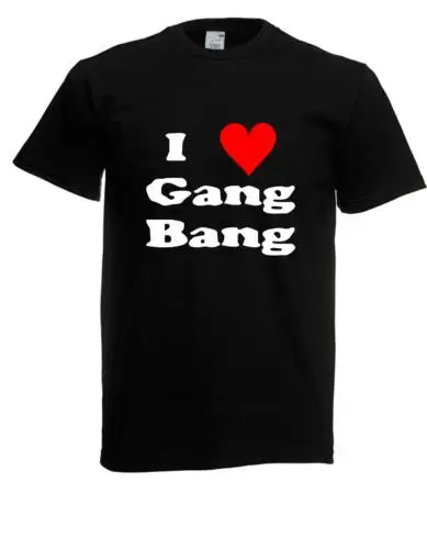 Herren T-Shirt I love Gang-Bang I Lustig I Fun I Sprüche I bis 3XL