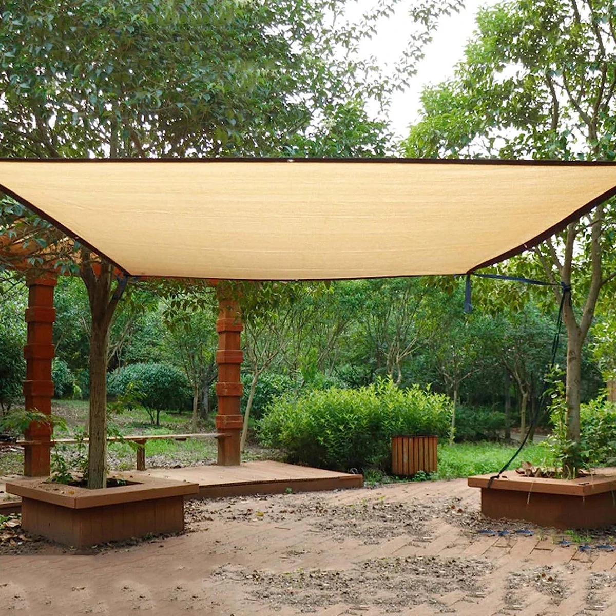 Parasol de tela rectangular para exteriores, cubierta de pérgola para jardín, Patio trasero, vela, bloque Uv, Canovas