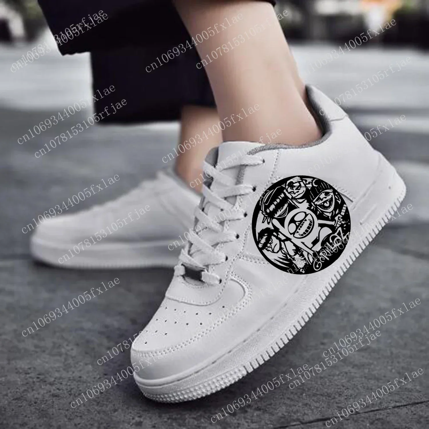 Gorillaz Band AF Basketball Mens Womens Sports Running High Quality Flats Force Sneakers Lace Up Mesh Customized Made Shoe DIY