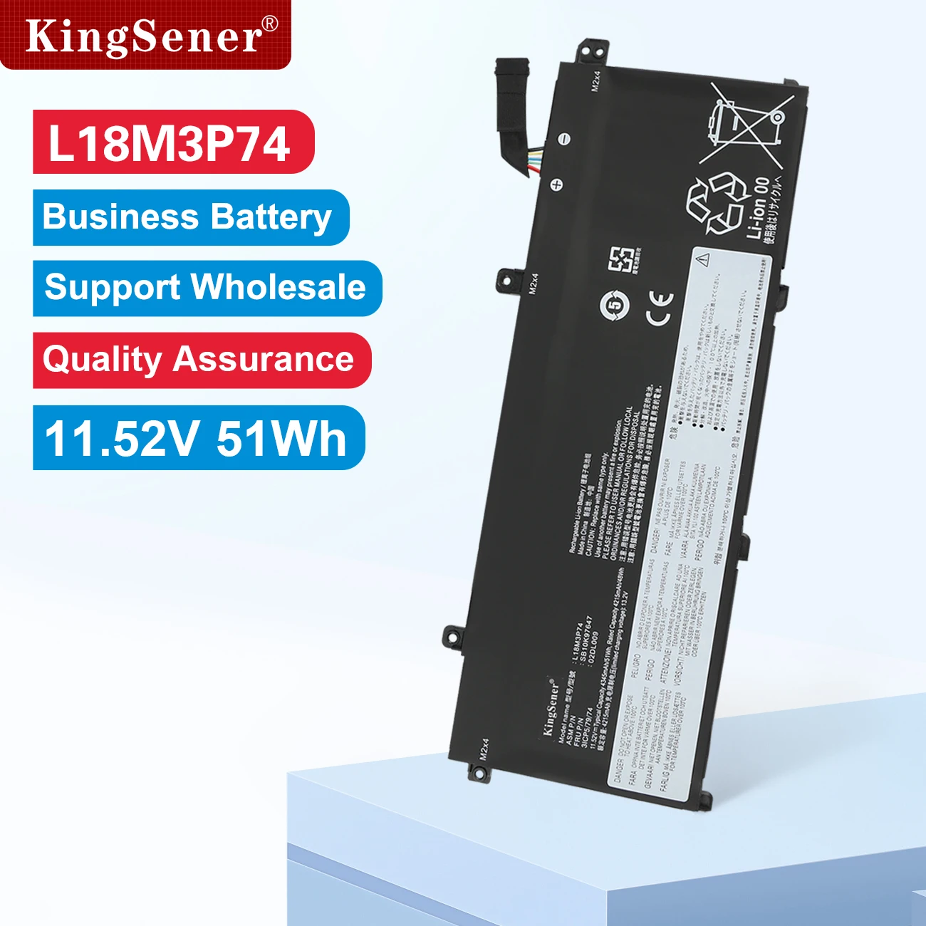 KingSener L18C3P72 batería para Lenovo ThinkPad T490 T495 P43S P14s 1a generación T14 G1 L18C3P71 L18L3P73 L18M3P74 L18M4P73 L18M4P74