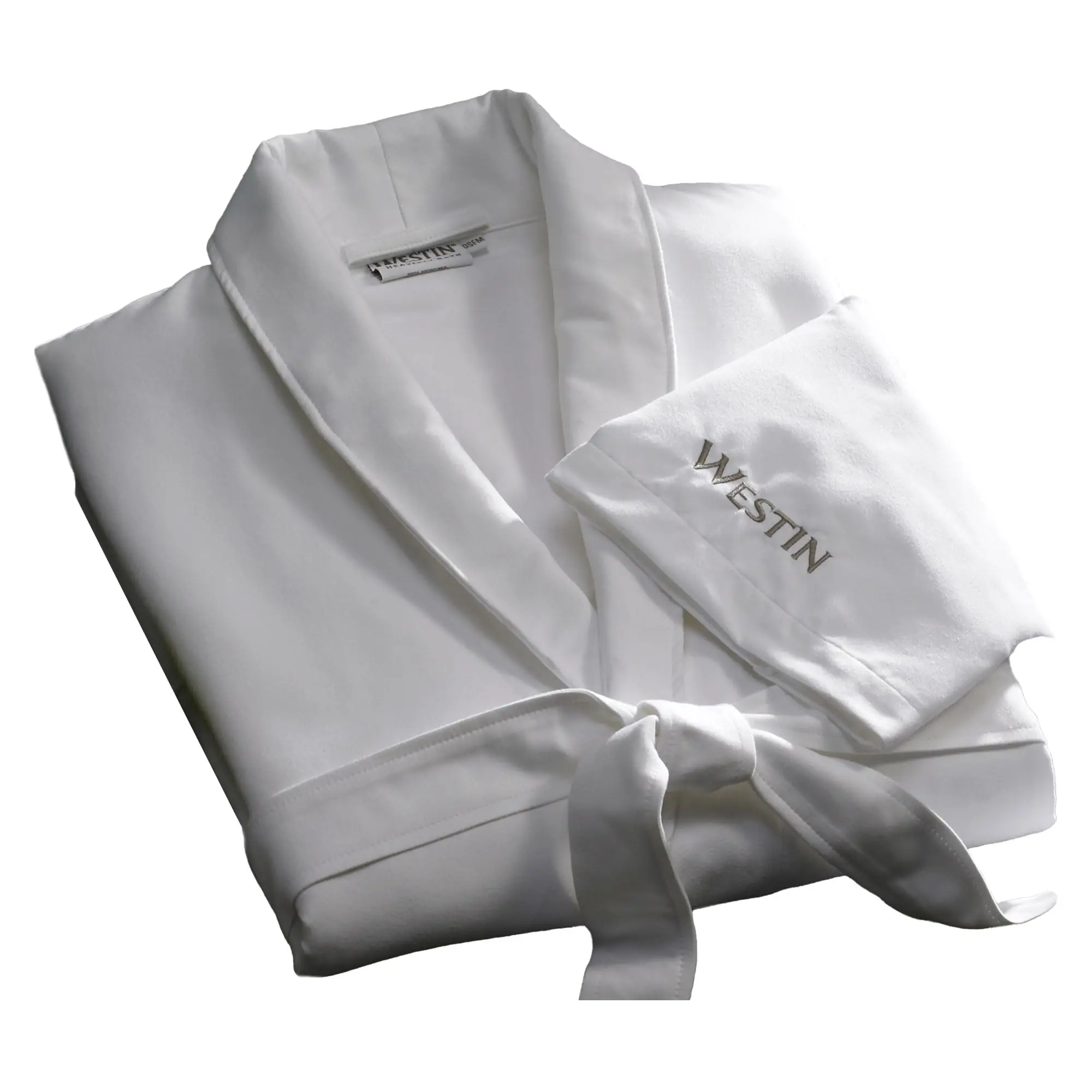 Spa Robe - Soft, Absorbent Microfiber Robe - White Lightweight Hotel Bathrobe - One Size