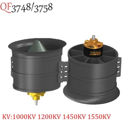 QX-MOTOR 90mm EDF QF3748/3758 CW CCW With 12 Blades Ducted Fan Brushless Motor 1000KV 1200KV 1450KV 1550KV For DIY RC Airplanes