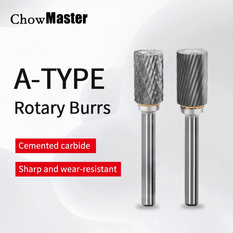 

Tungsten Steel Rotary Burr Carbide Rotary File Cylindrical End Milling Cutter Metal Grinding Engraving Single and Double Slot