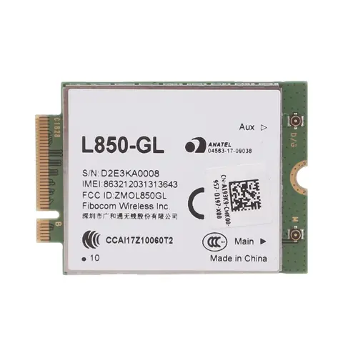 Fibocom L850-GL 풀 넷콤 4G 무선 LTE Cat9 M.2 셀룰러 WWAN 모듈, 인텔 XMM 7360 LTE 모뎀, Keenetic 라우터, 드롭쉽