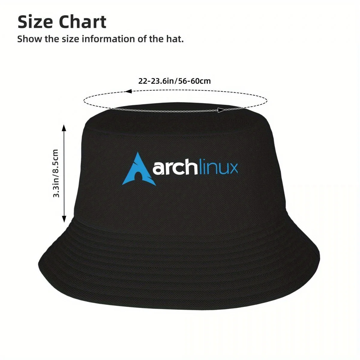 قبعات صياد السمك من Arch Linux قبعة دلو قبعات واقية من الشمس على الشاطئ #4