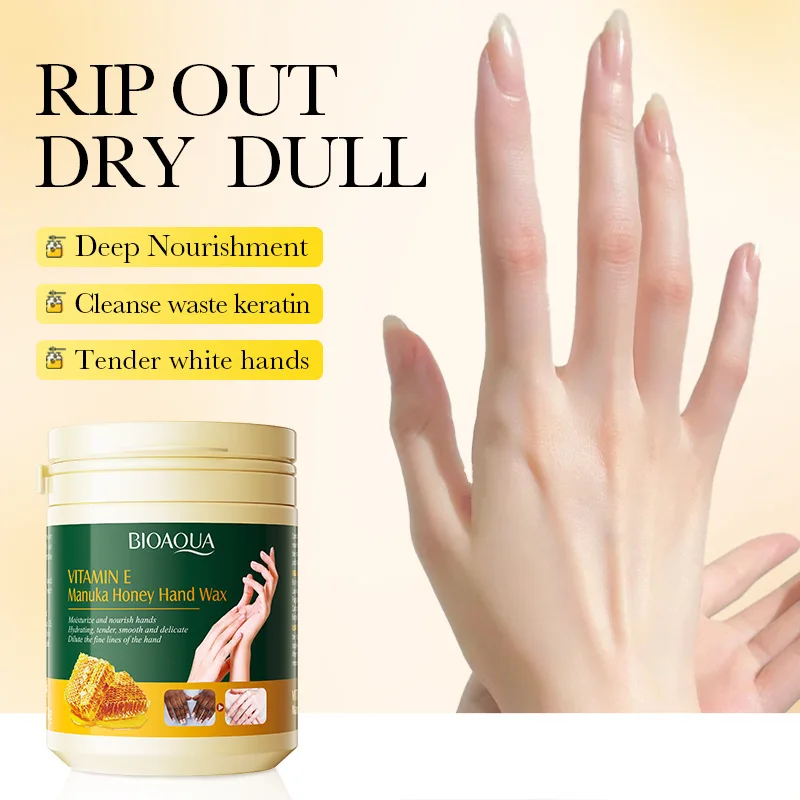 BIOAQUA Vitamin E Manuka Honey Hand Wax Hands Moisturizing Exfoliating Nourishing Hands Exfoliated Skin Care Products