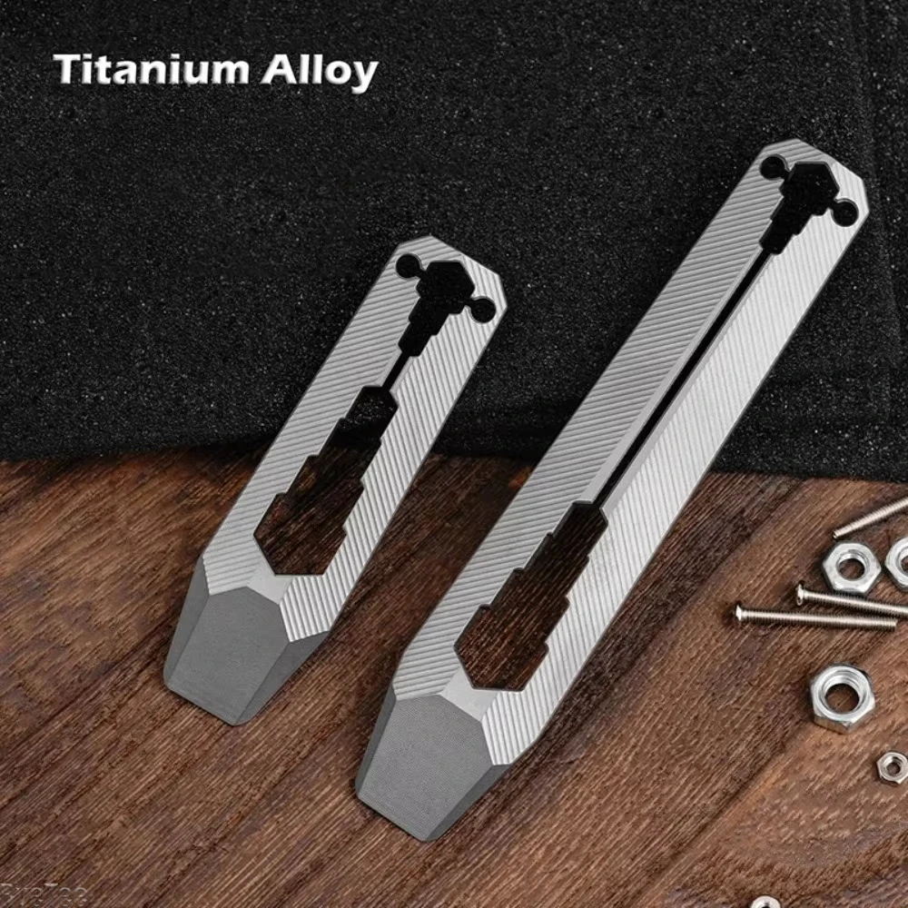 6.6/10CM Titanium Alloy CNC Multi Functional Key Reusable Self Protection Lightweight Outdoor Camping Tool EDC Suspension