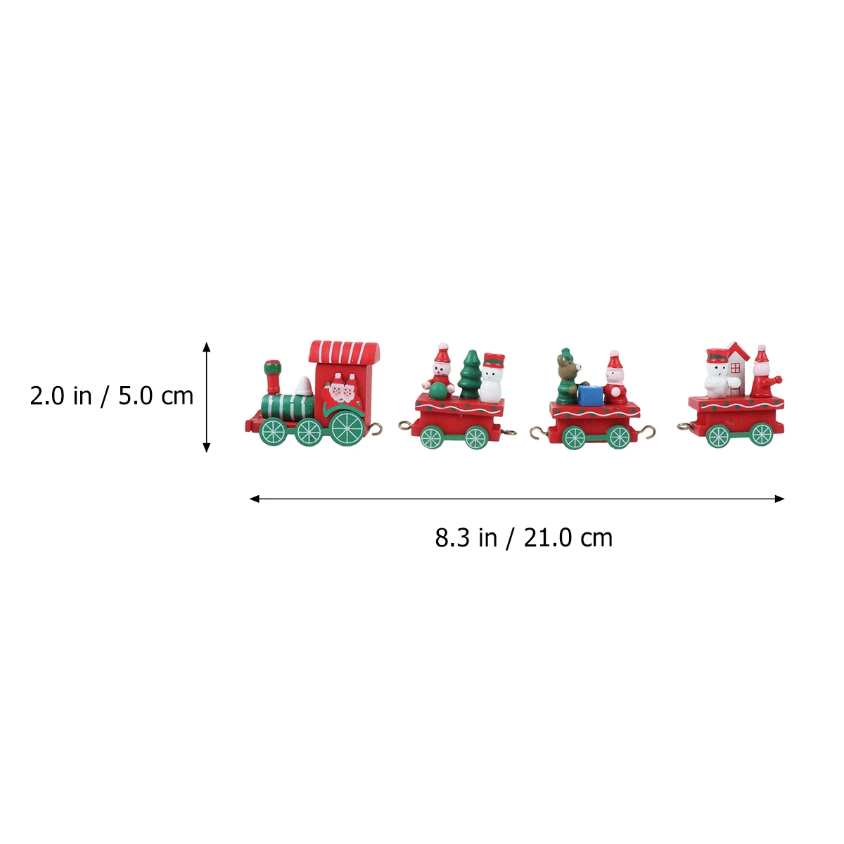 

Wooden Small Train Ornaments Cute Mini Decorations for Christmas Tree Hanging Pendant Toy Kids Office Home Party