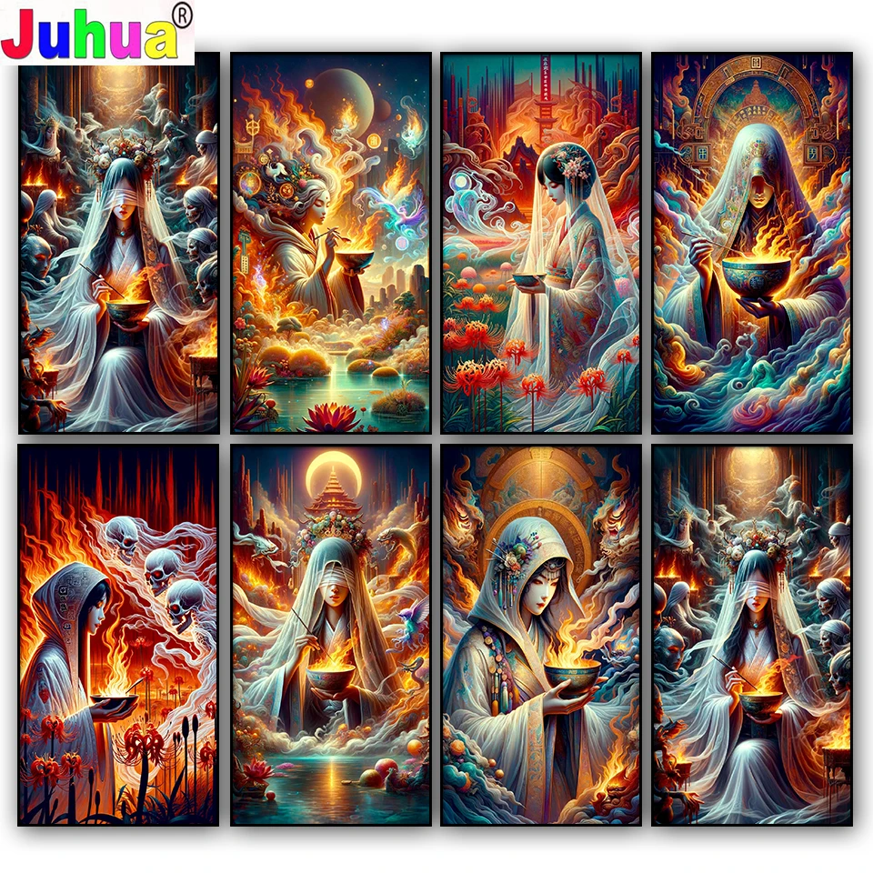 Diamond Mosaic god or goddess 5d Diy diamond painting new 2024 Full Square Round Craft kit Abstract landscape Large Home Decor